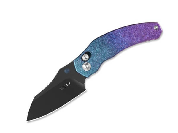 Taschenmesser, Violett, Daumenpin, Schieberiegel, CPM-S-45VN, Titan
