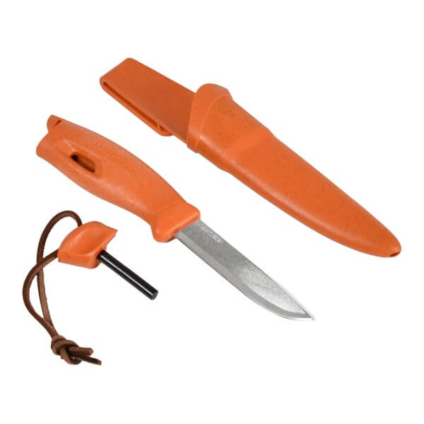 Feststehendes Messer, Orange, 12C27, Kunststoff