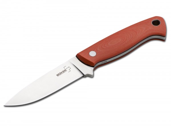 Feststehendes Messer, Orange, Feststehend, 440C, G10