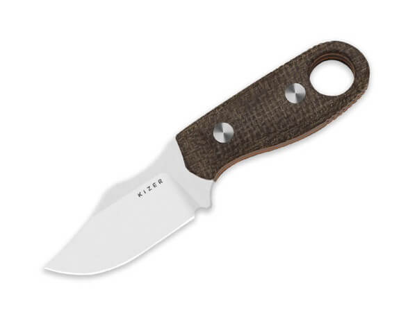Feststehendes Messer, Braun, AEB-L, Micarta