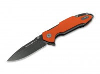 Taschenmesser, Orange, Flipper, Linerlock, M390, G10 Taschenmesser, Orange, Flipper, Linerlock, M390, G10