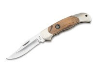 Taschenmesser, Braun, Nagelhau, Backlock, N690, Olivenholz Taschenmesser, Braun, Nagelhau, Backlock, N690, Olivenholz
