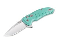 Taschenmesser, Blau, Flipper, Druckknopf, CPM-154, Aluminium Taschenmesser, Blau, Flipper, Druckknopf, CPM-154, Aluminium