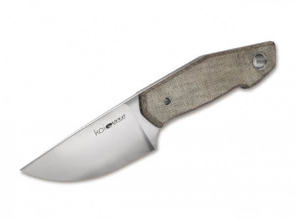 Feststehendes Messer, Grün, Feststehend, N690, Micarta