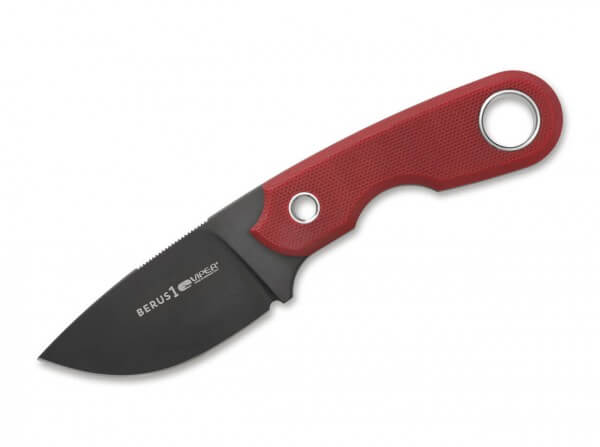 Feststehendes Messer, Rot, Feststehend, M390, G10