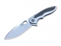Taschenmesser, Silber, Flipper, Framelock, M390, Titan Taschenmesser, Silber, Flipper, Framelock, M390, Titan
