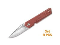 Taschenmesser, Rot, Daumenpin, Sonstiges, X35Cr16N, Polyamid Taschenmesser, Rot, Daumenpin, Sonstiges, X35Cr16N, Polyamid