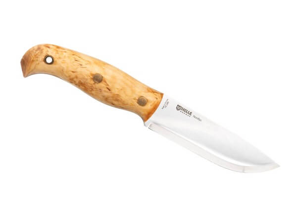 Feststehendes Messer, Braun, 14C28N, Birkenholz