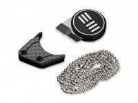 Feststehendes Messer, Schwarz, M390, Titan Feststehendes Messer, Schwarz, M390, Titan