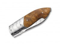 Taschenmesser, Braun, Nein, Linerlock, Damast, Amboinaholz Taschenmesser, Braun, Nein, Linerlock, Damast, Amboinaholz