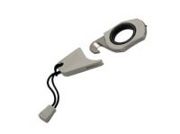 Feststehendes Messer, Grau, Edelstahl, GRN Feststehendes Messer, Grau, Edelstahl, GRN