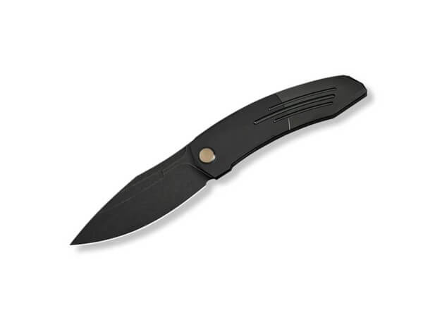 Taschenmesser, Schwarz, Flipper, Linerlock, M390, Titan