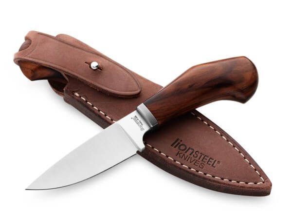 Feststehendes Messer, Braun, M390, Santosholz