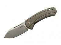 Taschenmesser, Khaki, Flipper, Framelock, M390, Titan Taschenmesser, Khaki, Flipper, Framelock, M390, Titan