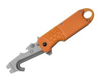 Taschenmesser, Orange, Flipper, Linerlock, N690, Kunststoff Taschenmesser, Orange, Flipper, Linerlock, N690, Kunststoff
