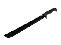 Machete, Schwarz, Feststehend, 3Cr13MoV, Gummi Machete, Schwarz, Feststehend, 3Cr13MoV, Gummi