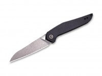 Taschenmesser, Schwarz, Flipper, Linerlock, Damast, G10 Taschenmesser, Schwarz, Flipper, Linerlock, Damast, G10