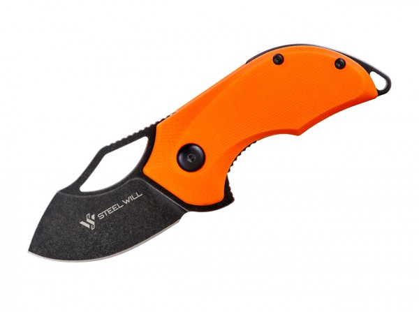 Taschenmesser, Orange, Flipper, Linerlock, D2, G10