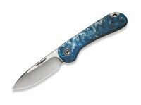 Taschenmesser, Blau, Nagelhau, Slipjoint, 14C28N, Kunstharz Taschenmesser, Blau, Nagelhau, Slipjoint, 14C28N, Kunstharz