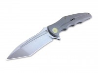 Taschenmesser, Grau, Flipper, Framelock, CPM-S-35VN, Titan Taschenmesser, Grau, Flipper, Framelock, CPM-S-35VN, Titan