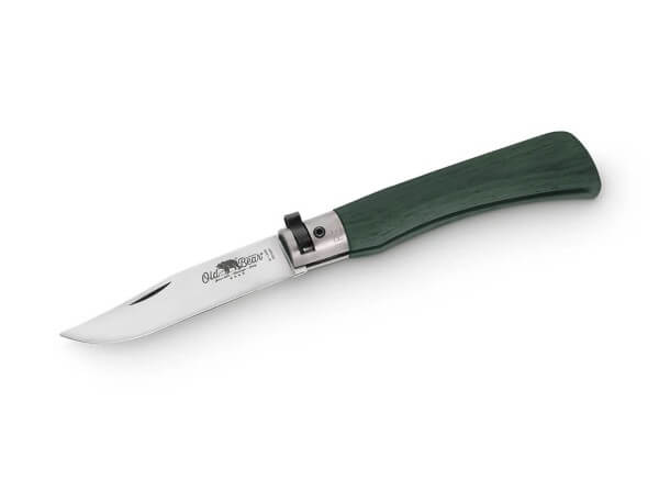 Taschenmesser, Grün, Nagelhau, Twist Lock, 1.4060, Holz