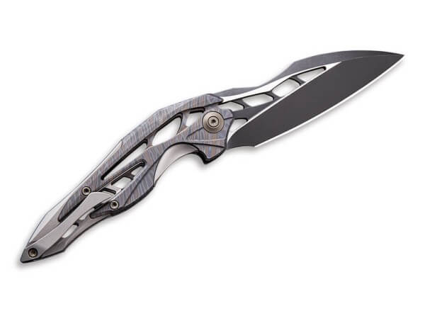 Taschenmesser, Mehrfarbig, Flipper, Framelock, M390, Titan