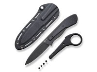 Feststehendes Messer, Schwarz, D2, G10 Feststehendes Messer, Schwarz, D2, G10