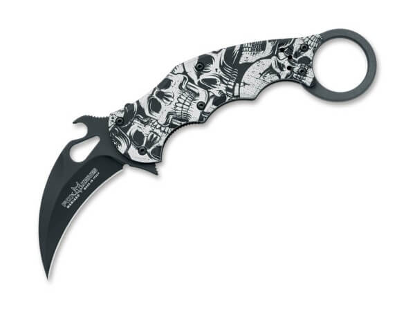 Taschenmesser, Mehrfarbig, Wave, Linerlock, N690, Aluminium