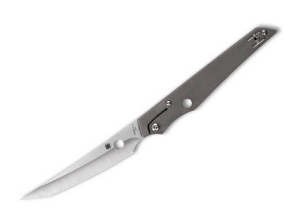 Taschenmesser, Grau, Daumenöffnung, Slipjoint, M390, Titan