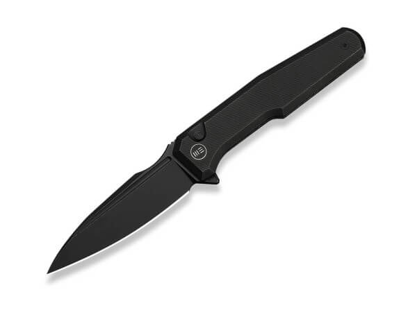 Taschenmesser, Schwarz, Flipper, Button Lock, M390, Titan