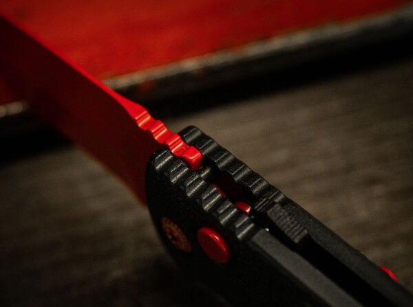 Taschenmesser, Schwarz, Druckknopf, Druckknopf, AUS-8, Aluminium