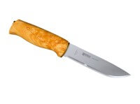 Feststehendes Messer, Braun, 12C27, Birkenholz Feststehendes Messer, Braun, 12C27, Birkenholz