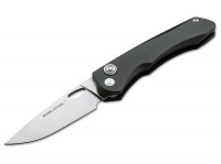 Taschenmesser, Schwarz, Daumenöffnung, Button Lock, 14C28N, Aluminium Taschenmesser, Schwarz, Daumenöffnung, Button Lock, 14C28N, Aluminium
