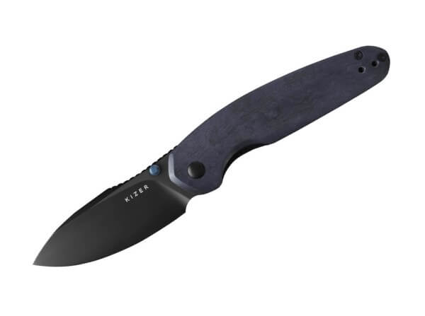 Taschenmesser, Blau, Daumenpin, Linerlock, Nitro-V, Richlite
