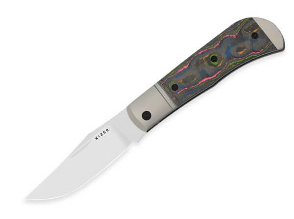 Taschenmesser, Mehrfarbig, Nagelhau, Slipjoint, M390, Titan