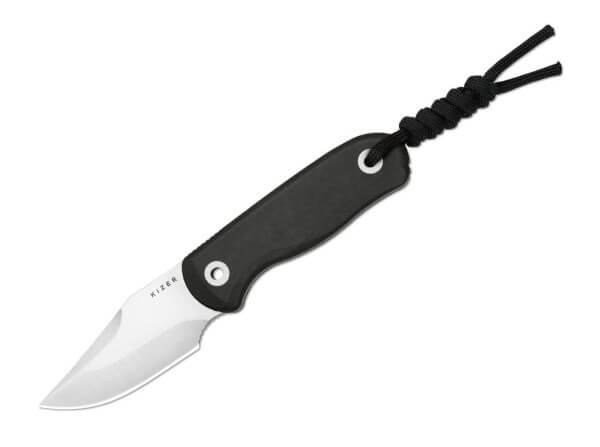 Feststehendes Messer, Schwarz, Edelstahl, Richlite