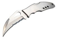 Taschenmesser, Grau, Daumenöffnung, Backlock, 8Cr13MoV, Edelstahl Taschenmesser, Grau, Daumenöffnung, Backlock, 8Cr13MoV, Edelstahl