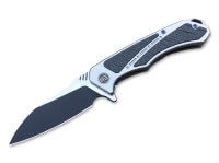 Taschenmesser, Grau, Flipper, Framelock, M390, Titan Taschenmesser, Grau, Flipper, Framelock, M390, Titan