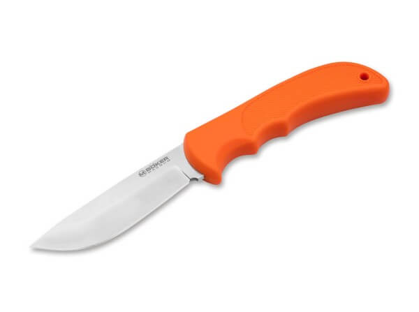 Feststehendes Messer, Orange, Feststehend, 440C, TPR