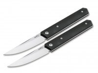 Steakmesser, Schwarz, Feststehend, 14C28N, G10 Steakmesser, Schwarz, Feststehend, 14C28N, G10