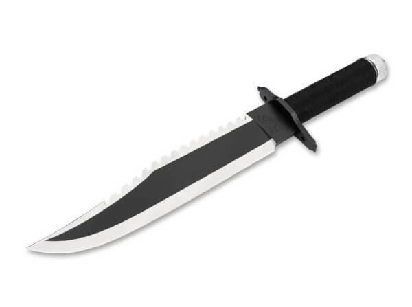Feststehendes Messer, Schwarz, 420, Aluminium