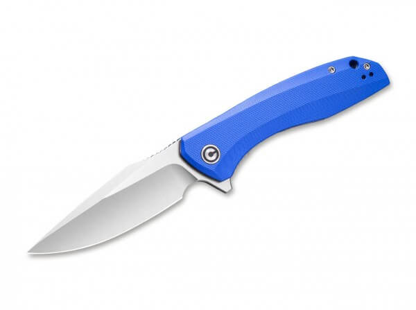 Taschenmesser, Blau, Flipper, Linerlock, 9Cr18MoV, G10