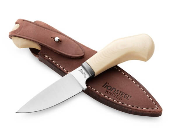 Feststehendes Messer, Weiß, M390, Micarta
