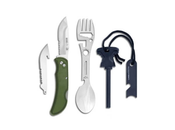 Taschenmesser, Grün, Daumenpin, Backlock, 420J2, TPR