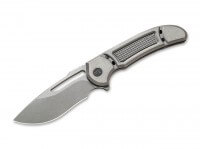 Taschenmesser, Grau, Daumenöffnung, Framelock, CPM-20CV, Titan Taschenmesser, Grau, Daumenöffnung, Framelock, CPM-20CV, Titan