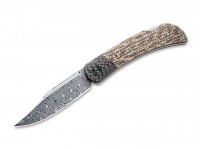 Taschenmesser, Braun, Nagelhau, Backlock, Damast, Micarta Taschenmesser, Braun, Nagelhau, Backlock, Damast, Micarta
