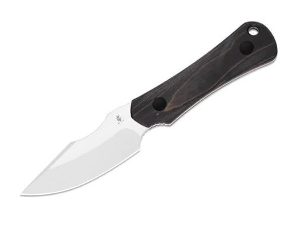 Feststehendes Messer, Schwarz, AEB-L, Stabilisiertes Holz