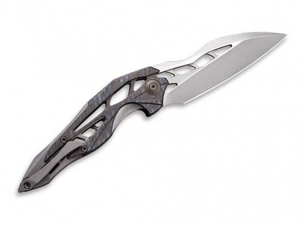 Taschenmesser, Mehrfarbig, Flipper, Framelock, M390, Titan