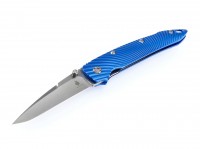 Taschenmesser, Blau, Daumenpin, Linerlock, CPM-S-35VN, Aluminium Taschenmesser, Blau, Daumenpin, Linerlock, CPM-S-35VN, Aluminium