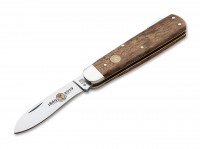 Taschenmesser, Braun, Nagelhau, Backlock, 440C, Maserbirkenholz Taschenmesser, Braun, Nagelhau, Backlock, 440C, Maserbirkenholz